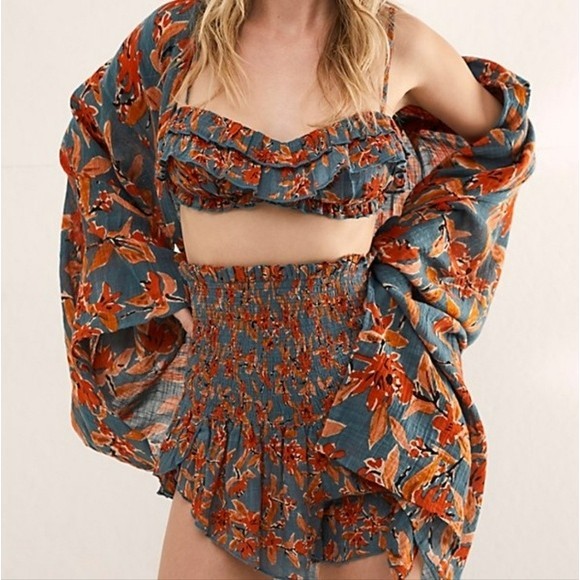 🍒NWT🍒 FREE PEOPLE 3 PIECE TROPICAL SET - Picture 4 of 8